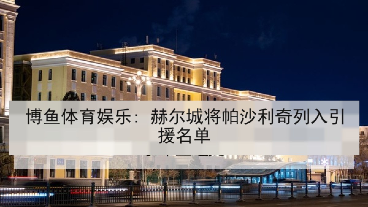 博鱼体育娱乐: 赫尔城将帕沙利奇列入引援名单